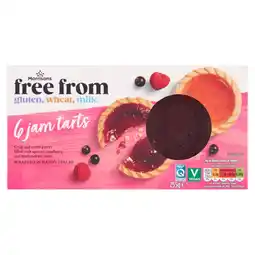 Morrisons Morrisons 6 Free From Jam Tarts 255g offer