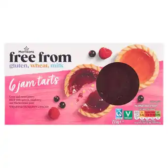 Morrisons Morrisons 6 Free From Jam Tarts 255g offer