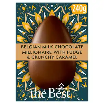 Morrisons Morrisons The Best Belgian Milk Chocolate Millionaires Easter Egg 240g offer