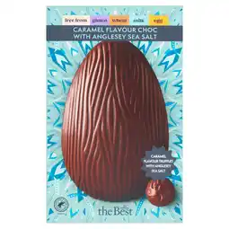 Morrisons Morrisons The Best Caramel Flavour Choc Easter Egg with Sea Salt Truffles offer