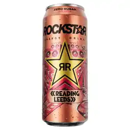 Morrisons Rockstar Zero Sugar Peach Can 500ml offer