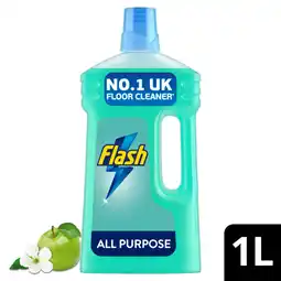 Asda Flash Flash Multipurpose Floor Cleaner Liquid Apple Blossom 1L offer