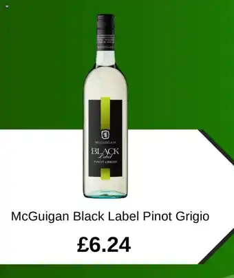 Asda McGuigan Black Label Pinot Grigio offer