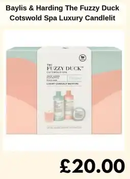 Sainsbury's Baylis & Harding The Fuzzy Duck Cotswold Spa Luxury Candlelit offer