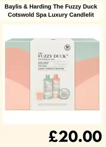 Sainsbury's Baylis & Harding The Fuzzy Duck Cotswold Spa Luxury Candlelit offer