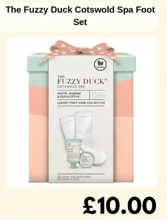 Sainsbury's The Fuzzy Duck Cotswold Spa Foot Set offer