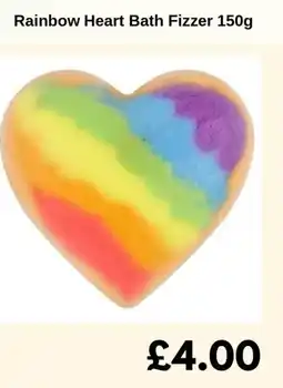 Sainsbury's Rainbow Heart Bath Fizzer offer