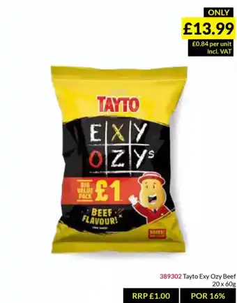 Musgrave MarketPlace Tayto Exy Ozy Beef offer