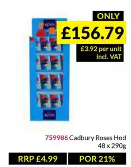 Musgrave MarketPlace Cadbury Roses Hod offer