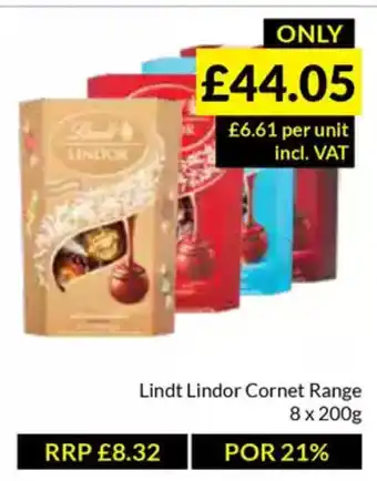 Musgrave MarketPlace Lindt Lindor Cornet Range offer