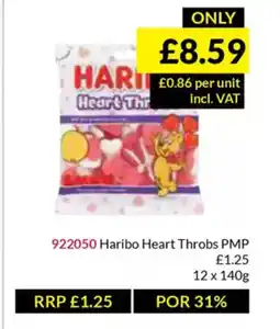 Musgrave MarketPlace Haribo Heart Throbs PMP offer