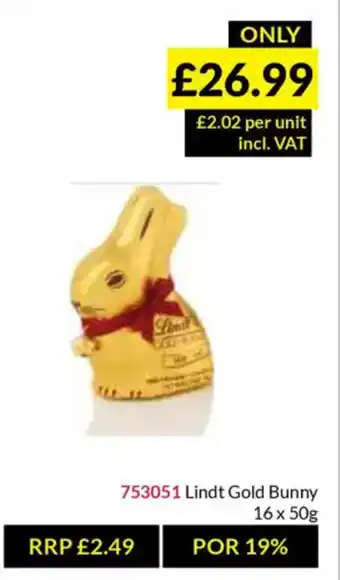 Musgrave MarketPlace Lindt Gold Bunny offer