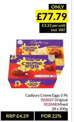 Musgrave MarketPlace Cadbury Creme Eggs offer