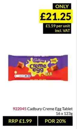 Musgrave MarketPlace Cadbury Creme Egg Tablet offer