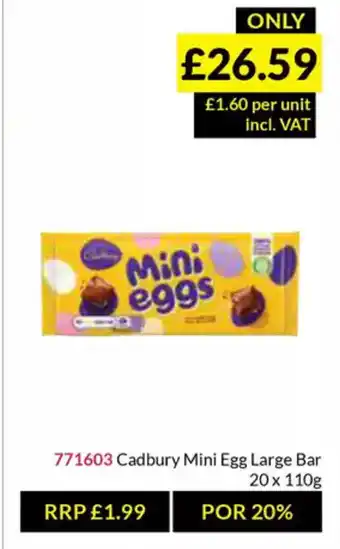 Musgrave MarketPlace Cadbury Mini Egg Large Bar offer