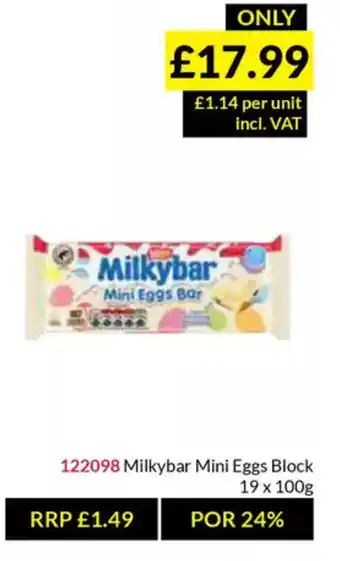 Musgrave MarketPlace Milkybar Mini Eggs Block offer