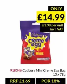 Musgrave MarketPlace Cadbury Mini Creme Egg Bag offer