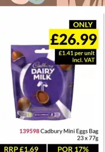 Musgrave MarketPlace Cadbury Mini Eggs Bag offer