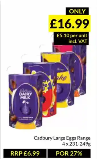 Musgrave MarketPlace Cadbury Large Eggs Range offer