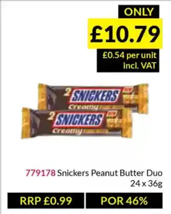 Musgrave MarketPlace Snickers Peanut Butter Duo offer