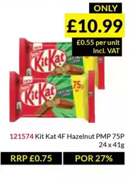 Musgrave MarketPlace Kit Kat 4F Hazelnut offer