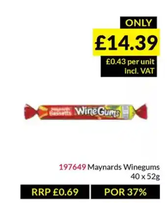 Musgrave MarketPlace Maynards Winegums offer