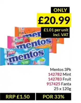 Musgrave MarketPlace Mentos offer