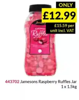 Musgrave MarketPlace Jamesons Raspberry Ruffles Jar offer