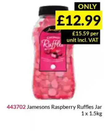 Musgrave MarketPlace Jamesons Raspberry Ruffles Jar offer