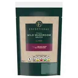 Asda Exceptional by ASDA Creamy Wild Mushroom Sauce 150g offer