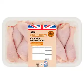 Asda ASDA Room to Thrive Chicken Drumsticks offer