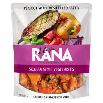 Asda La Famiglia Rana Sicilian Style Vegetables Chopped & Chunky Fresh Sauce 200g offer