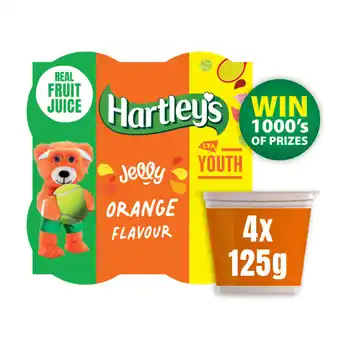 Asda Hartley's Orange Flavour Jelly 4 x 125g (500g) offer