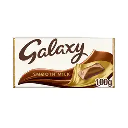 Asda Galaxy Smooth Milk Chocolate Block Bar 100g offer