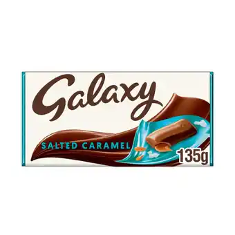 Asda Galaxy Salted Caramel & Milk Chocolate Block Bar Vegetarian 135g offer