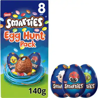 Asda Smarties 8 Egg Hunt 140g offer