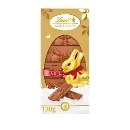 Asda Lindt Gold Bunny Chocolate Milk Easter Bar 120g offer