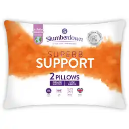 Asda Slumberdown Superb Support Pillow Pair offer