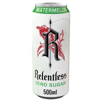 Asda Relentless Watermelon Zero Sugar Energy Drink 500ml offer