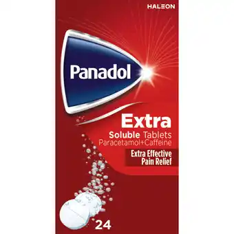 Asda Panadol Extra Soluble Paracetamol Caffeine Tablets x24 offer