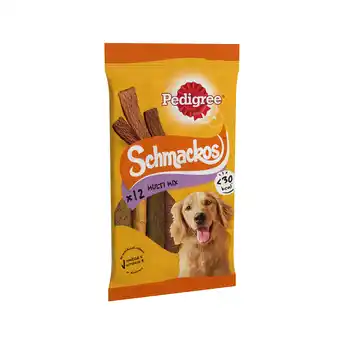 Iceland Pedigree Schmackos Adult Dog Treats Multi Mix 12 Strips 86g offer