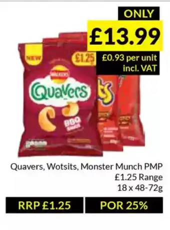 Musgrave MarketPlace Quavers, Wotsits, Monster Munch PMP offer