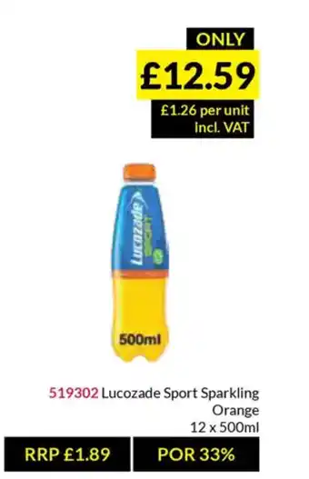 Musgrave MarketPlace Lucozade Sport Sparkling Orange offer