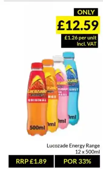 Musgrave MarketPlace Lucozade Energy Range offer