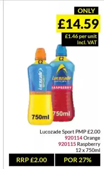 Musgrave MarketPlace Lucozade Sport offer