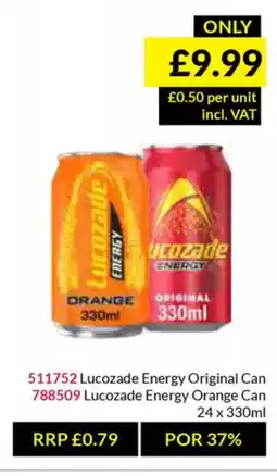 Musgrave MarketPlace Lucozade Energy Original Can offer