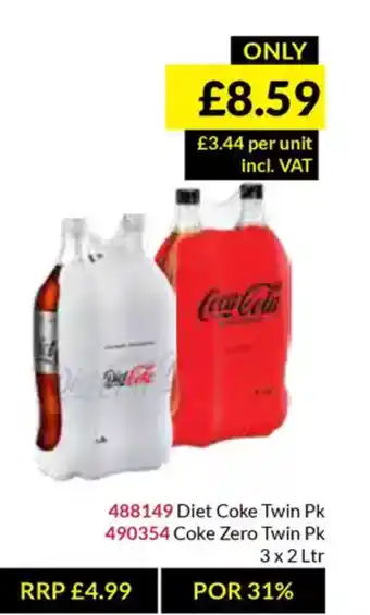 Musgrave MarketPlace Diet Coke Twin Pk offer