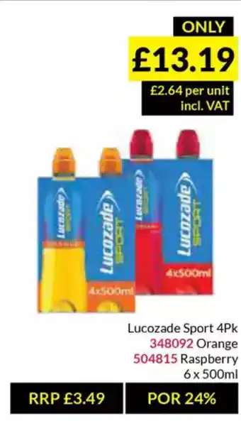 Musgrave MarketPlace Lucozade Sport offer