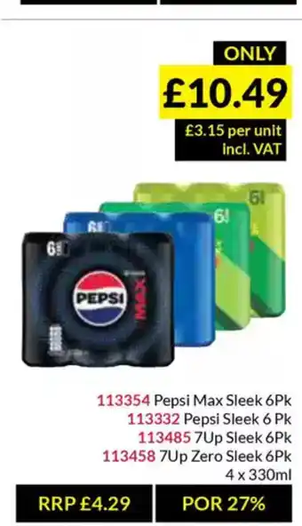 Musgrave MarketPlace Pepsi Max Sleek offer