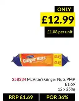 Musgrave MarketPlace McVitie's Ginger Nuts PMP offer